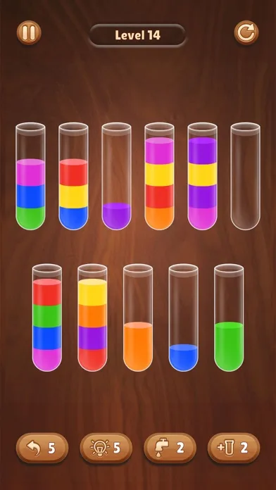 Color Water Sort Wooden Puzzle screenshot 5