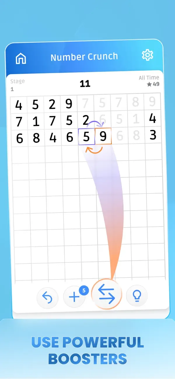 Number Crunch Juego de números screenshot 2