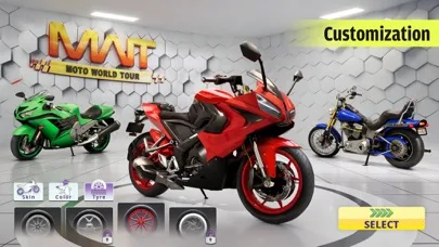 Moto World Tour мотоцикл гонки screenshot 3