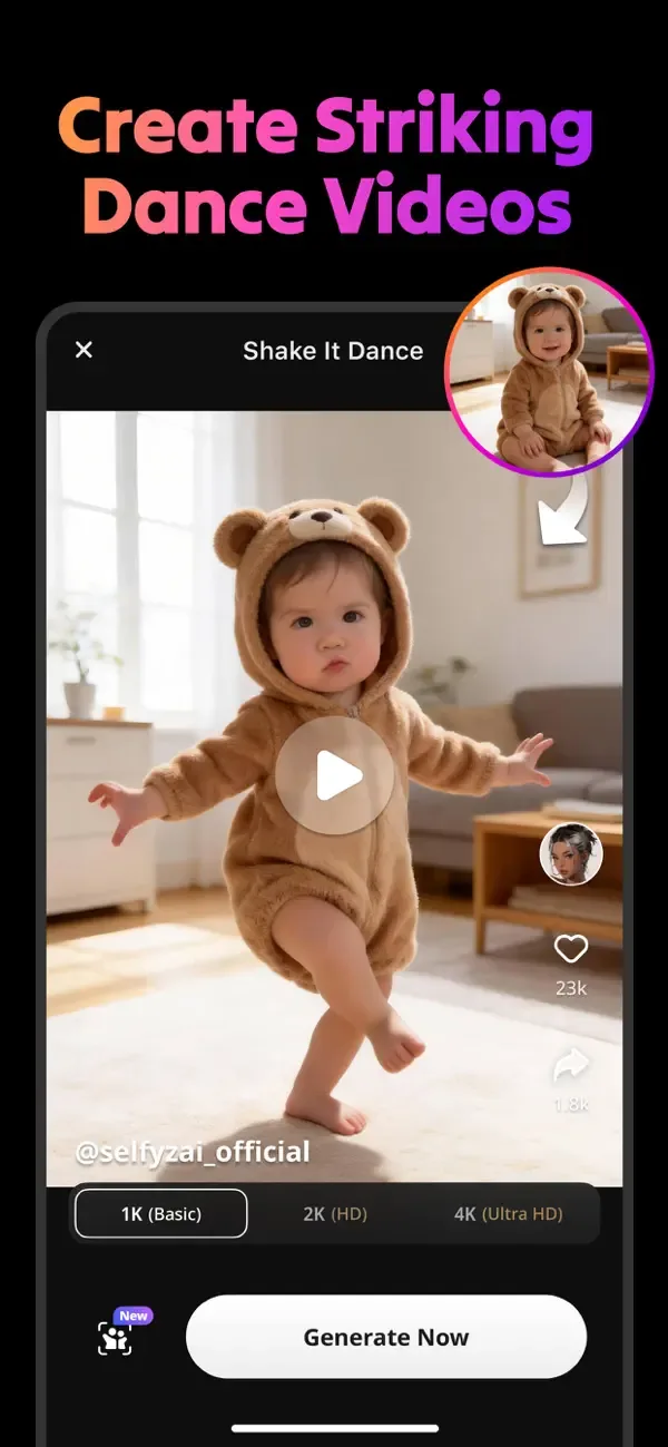 Generador de vídeo AI：SelfyzAI screenshot 4
