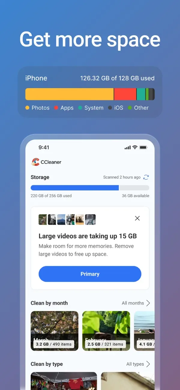 CCleaner: Очистка телефона screenshot 1