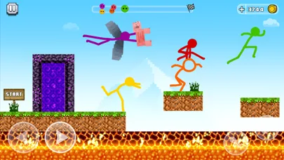 Stickman Parkour Race & Jump screenshot 1