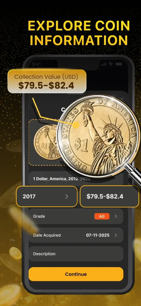Coin Identifier: Escaneo de Va screenshot 4