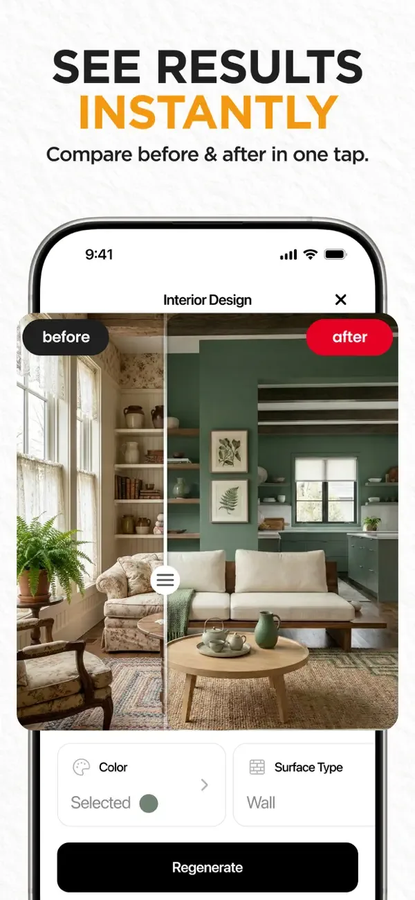 Home AI - diseño de interiores screenshot 4