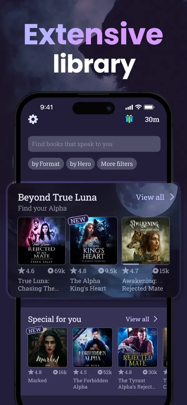 Moonlit - Аудиокниги & Романы screenshot 4
