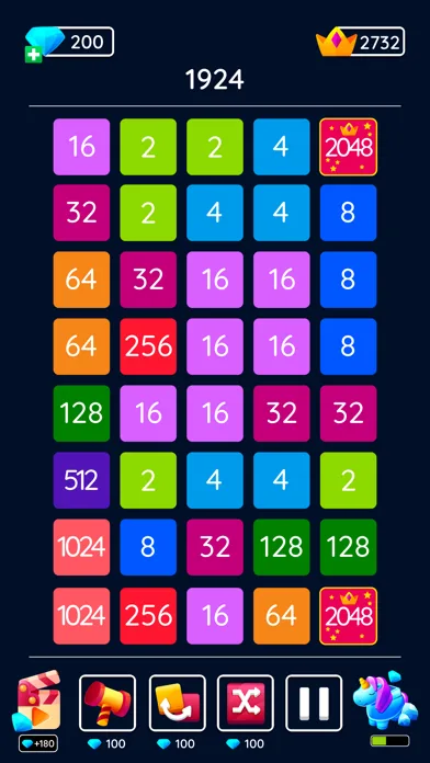 2048 Blast: Слияние Чисел 2248 screenshot 3
