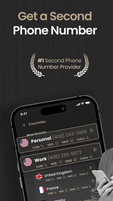 Numero Virtual App: 2nd Line+ screenshot 1