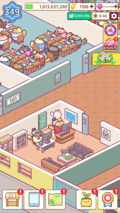 Office Cat: Тайкун Идл screenshot 2