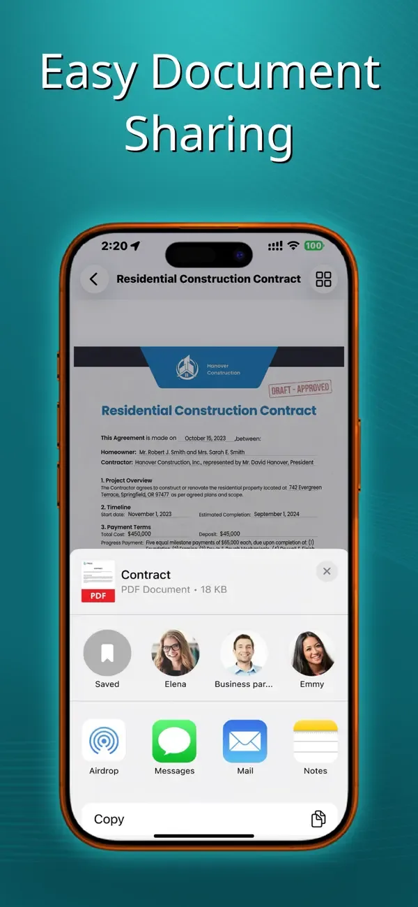 True Scanner - Сканер PDF screenshot 3