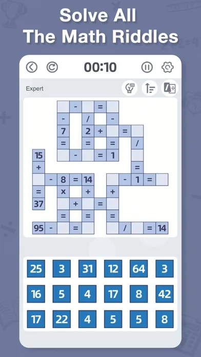 Aged Crossmath-juego de puzzle screenshot 1