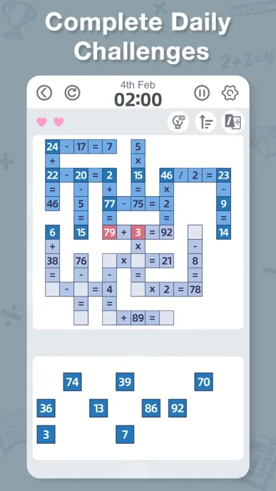 Aged Crossmath-juego de puzzle screenshot 2