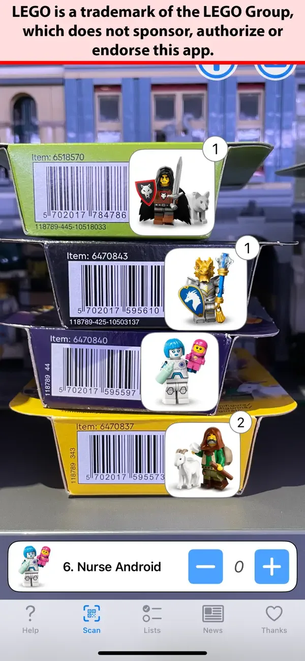 Minifig Scan screenshot 1