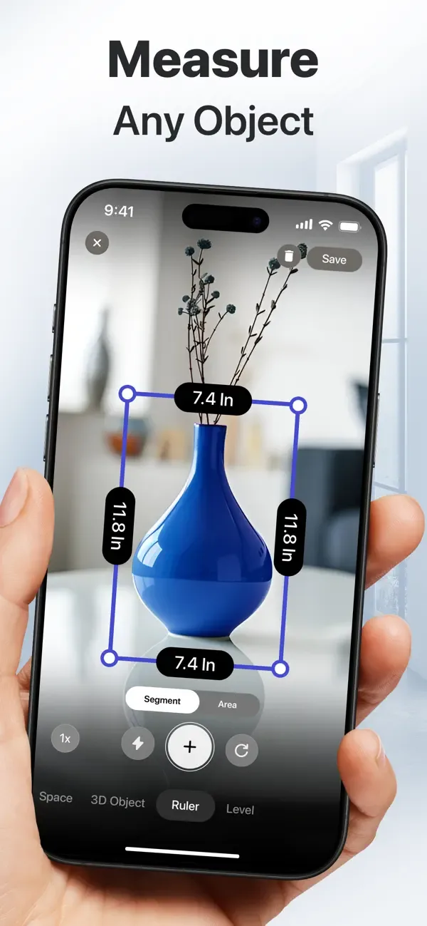 3D Snap: Cinta Métrica y Regla screenshot 2