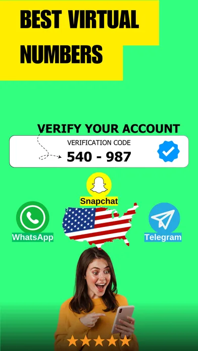 Número virtual de WhatsApp SMS screenshot 1