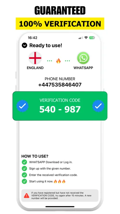 Número virtual de WhatsApp SMS screenshot 3