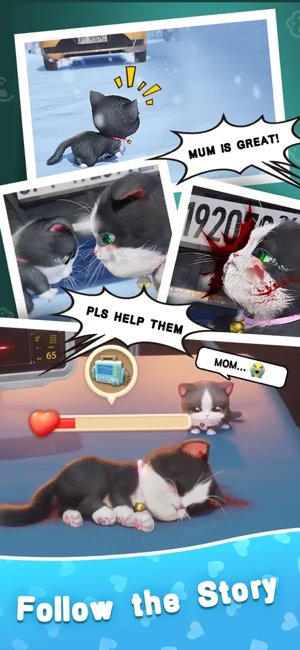 Kitten Match 3D screenshot 2