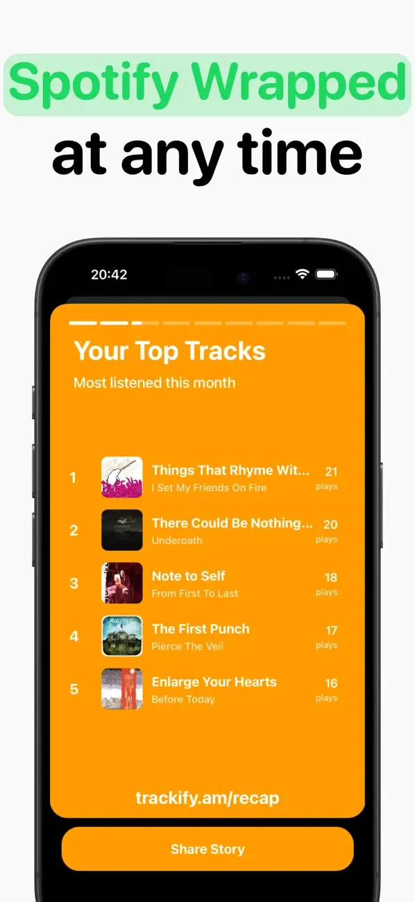 Trackify: Estadísticas Spotify screenshot 5