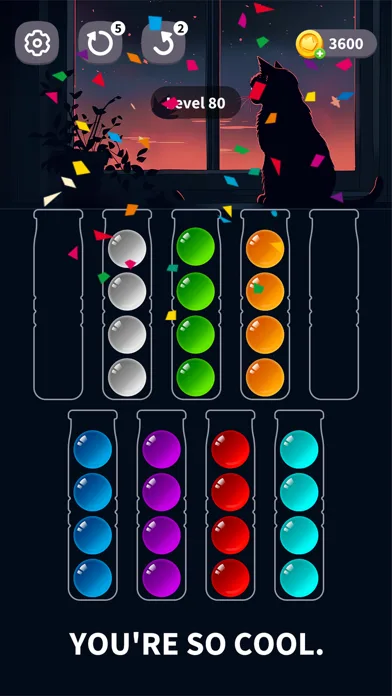 Ball Sort Juego de Color screenshot 1