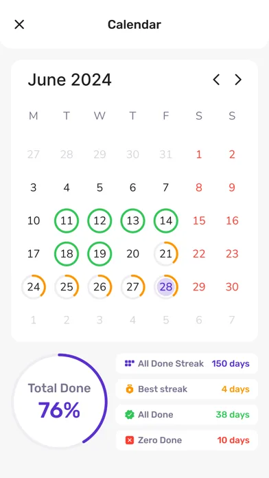 Habit Tracking & Daily Agenda screenshot 2