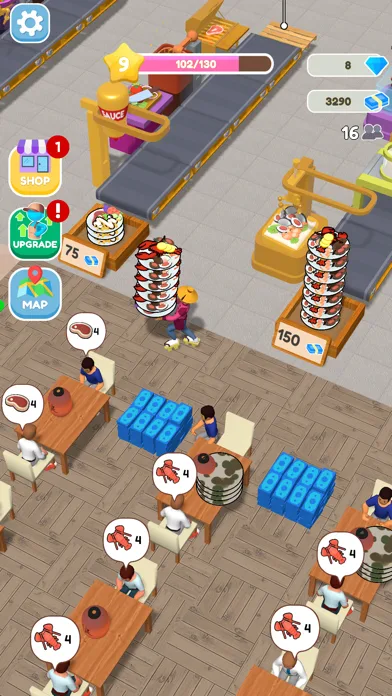 Conveyor Rush: Juego de Comida screenshot 2