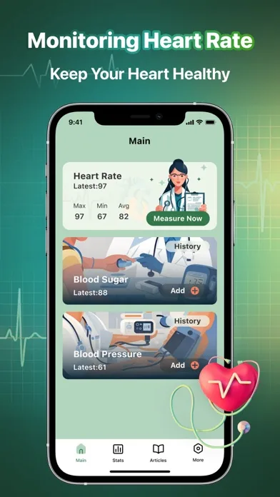 Frecuencia Cardíaca: BP&Azúcar screenshot 1