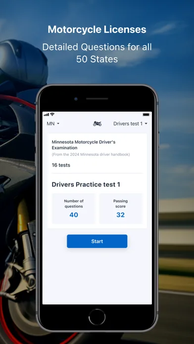 DMV Moto: Prueba Escrita screenshot 2