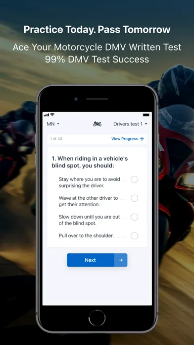 DMV Moto: Prueba Escrita screenshot 3