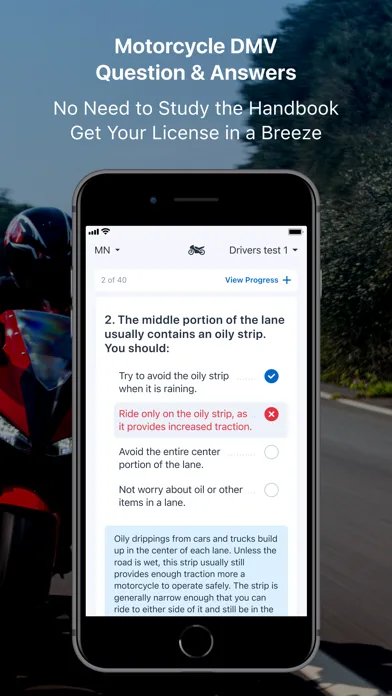 DMV Moto: Prueba Escrita screenshot 4