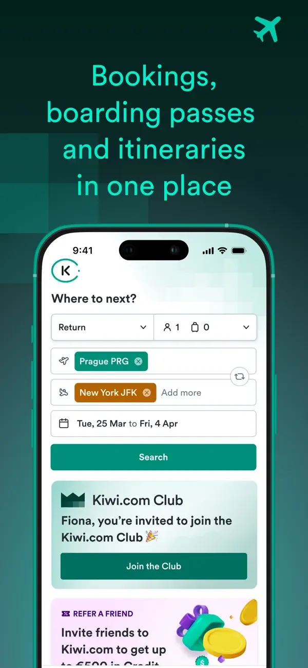 Kiwi.com — билеты на самолет screenshot 2