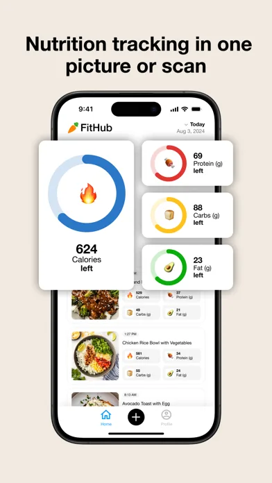 FitHub: Contador Calorías IA screenshot 1