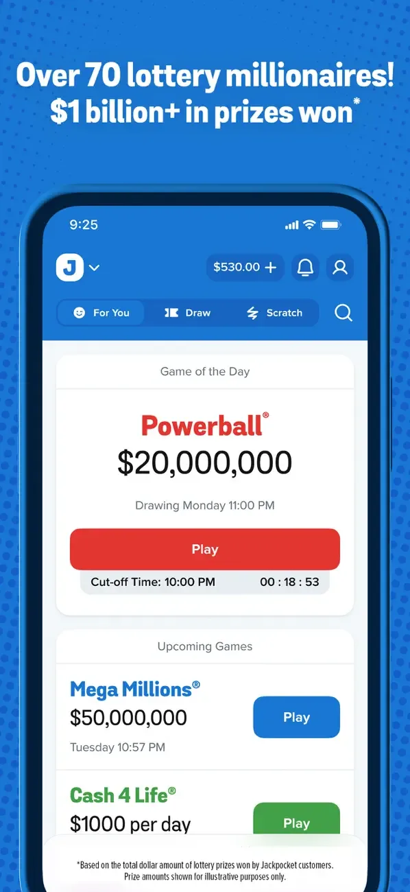 App de lotería Jackpocket screenshot 2