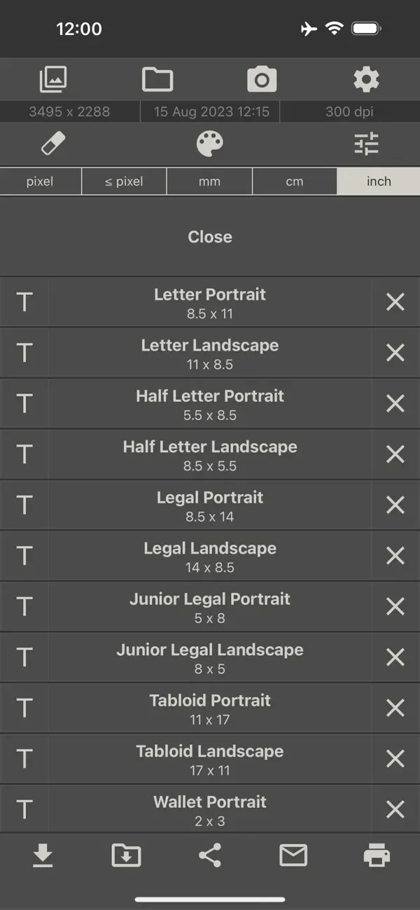 Размер Фотографии screenshot 3