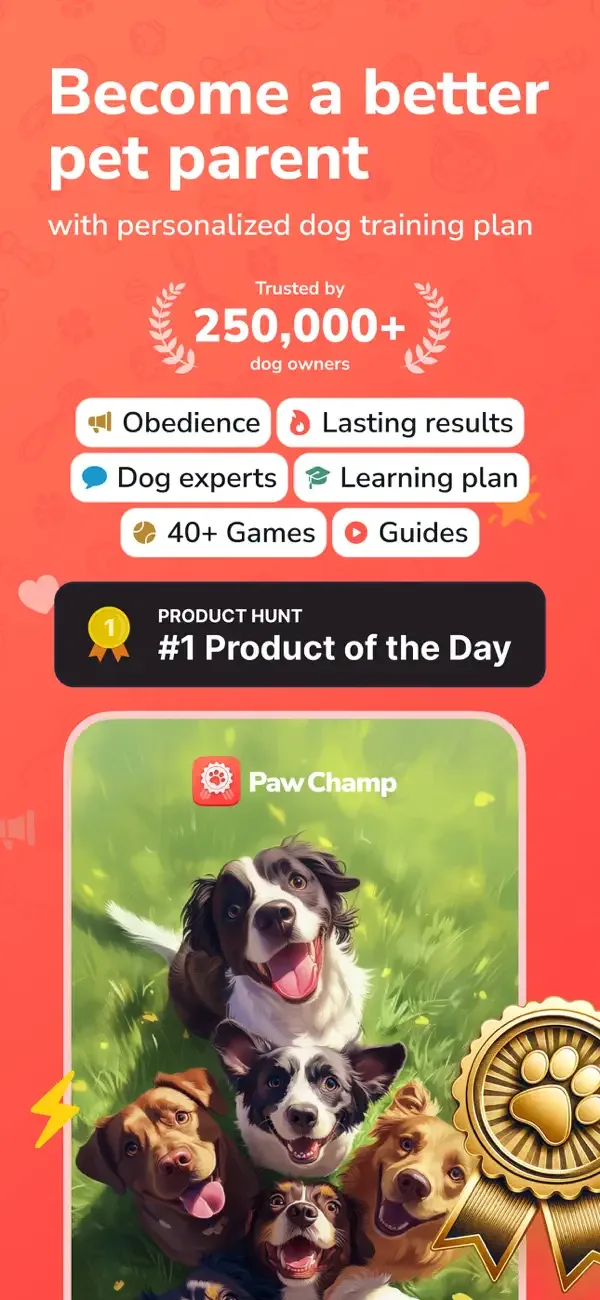 PawChamp: Entrenamiento canino screenshot 1
