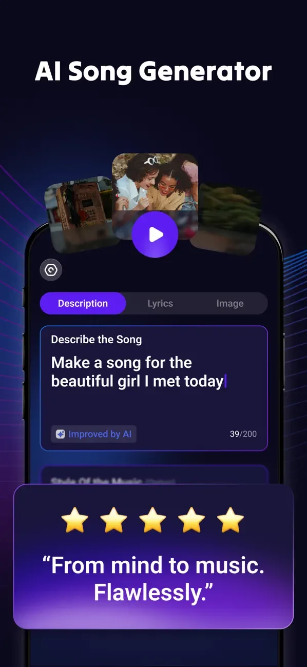 Rythmix: ИИ‑генератор песен screenshot 4