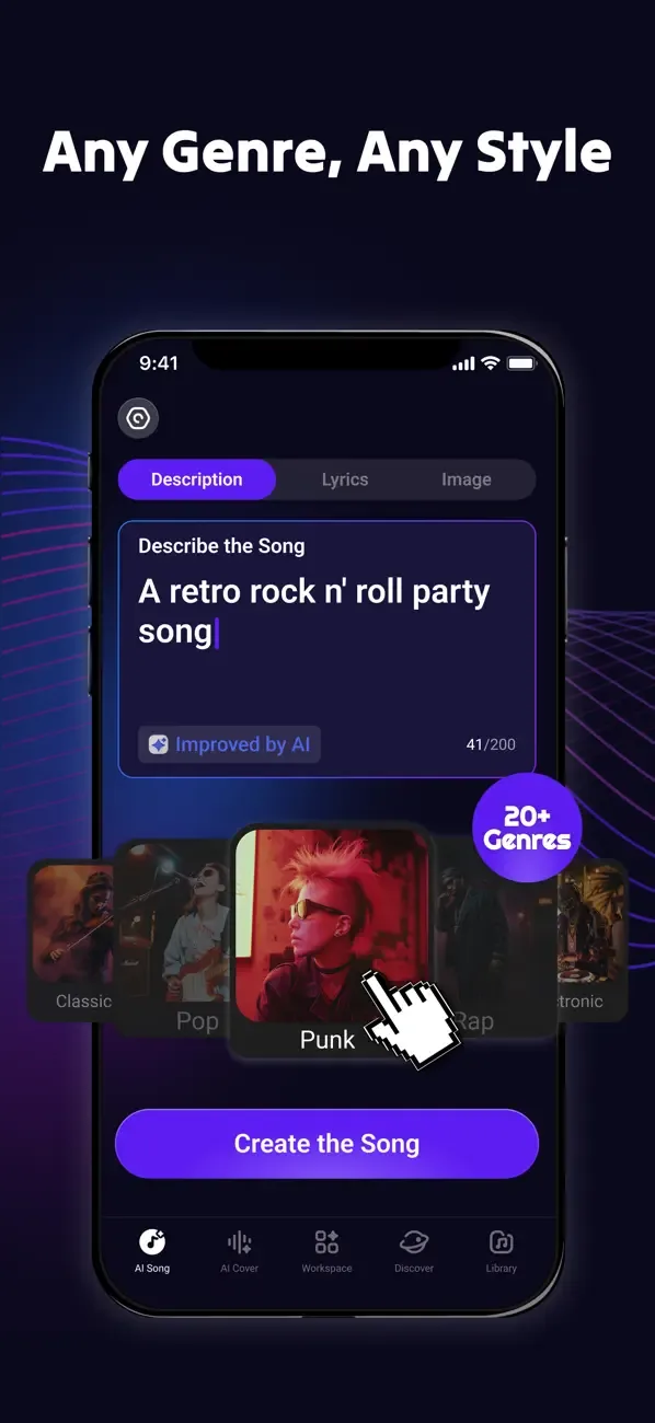 Rythmix: ИИ‑генератор песен screenshot 5