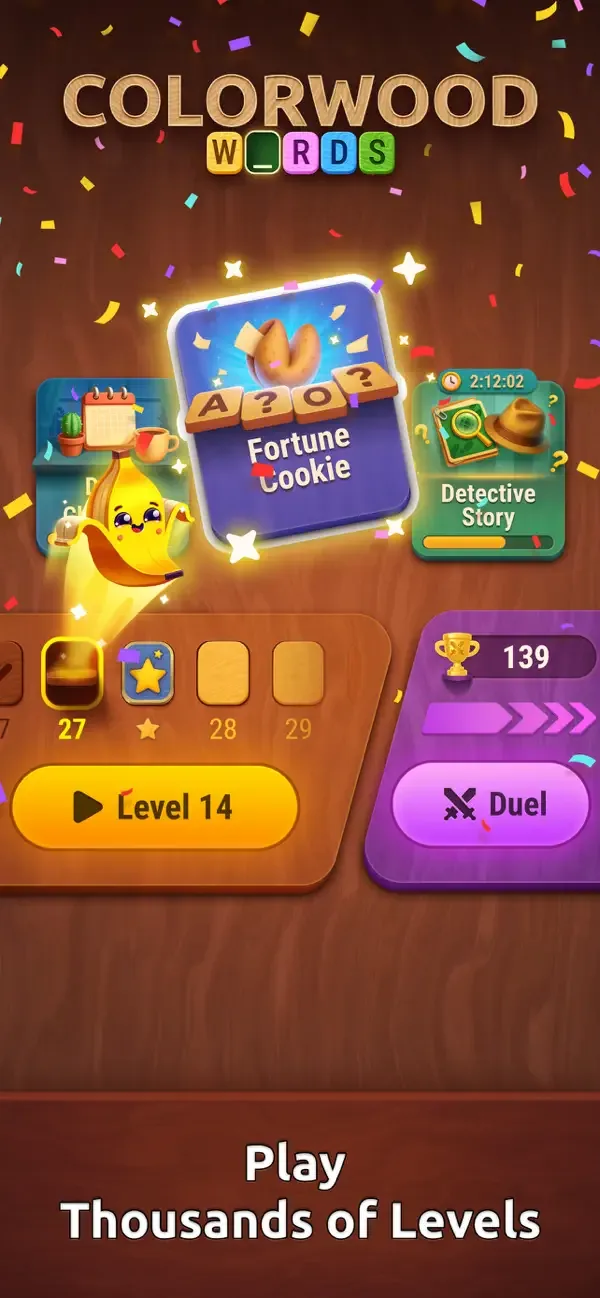 Colorwood Words Головоломка screenshot 4