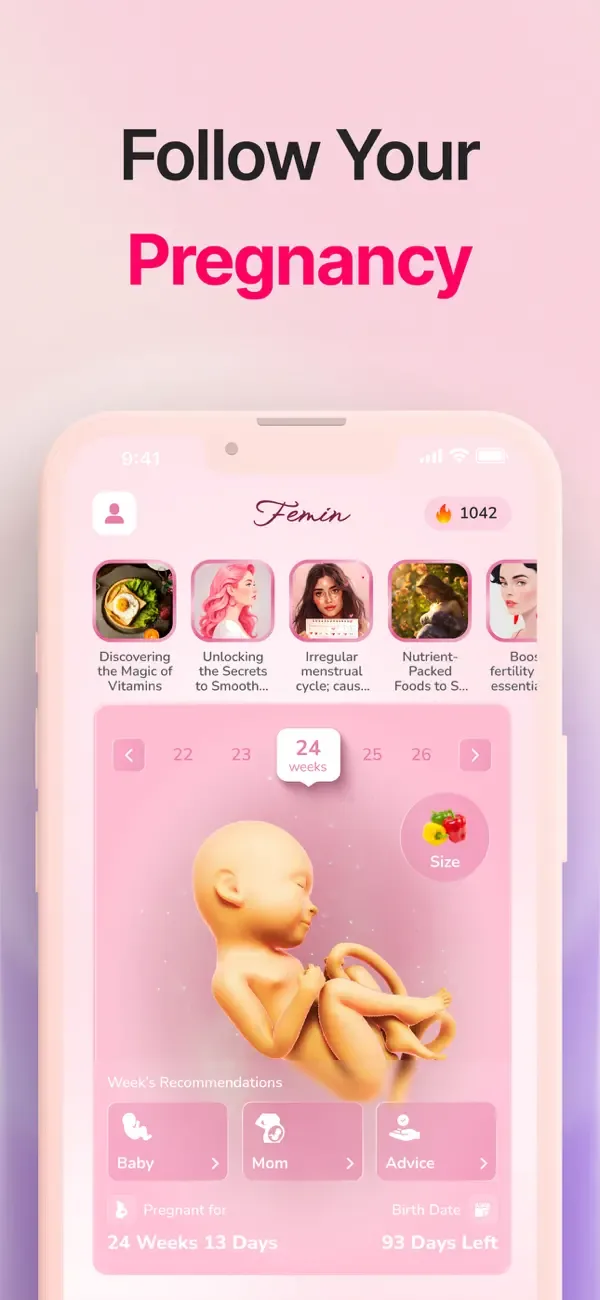 Periodo y Bebé - Femin screenshot 1