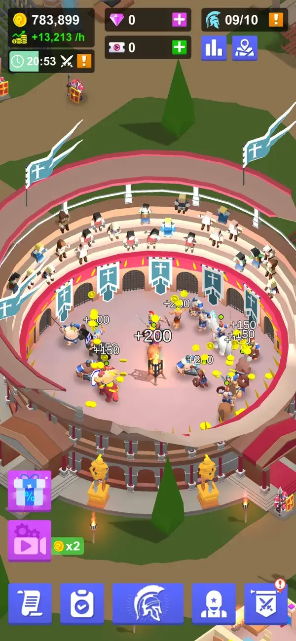 Idle Gladiator Arena screenshot 2