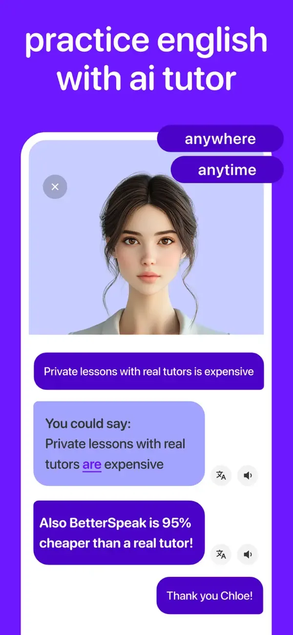 BetterSpeak: Tutor Idiomas IA screenshot 3