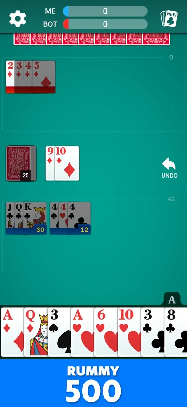 Rummy 500 - Juego de Cartas * screenshot 1