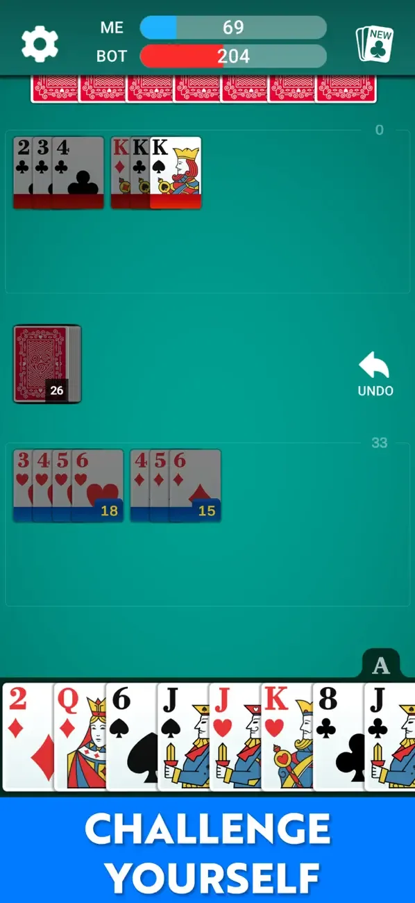 Rummy 500 - Juego de Cartas * screenshot 2