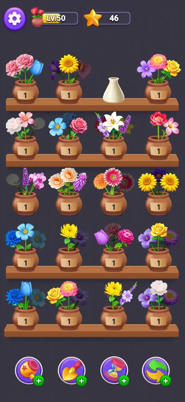 Flower Merge - Цветы игра screenshot 2
