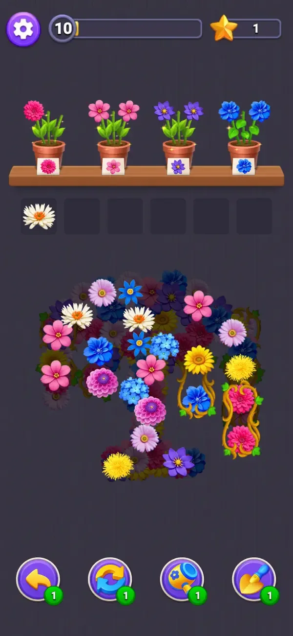 Flower Merge - Цветы игра screenshot 4