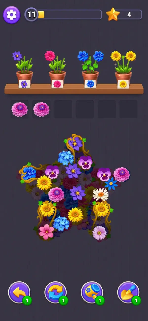 Flower Merge - Цветы игра screenshot 5