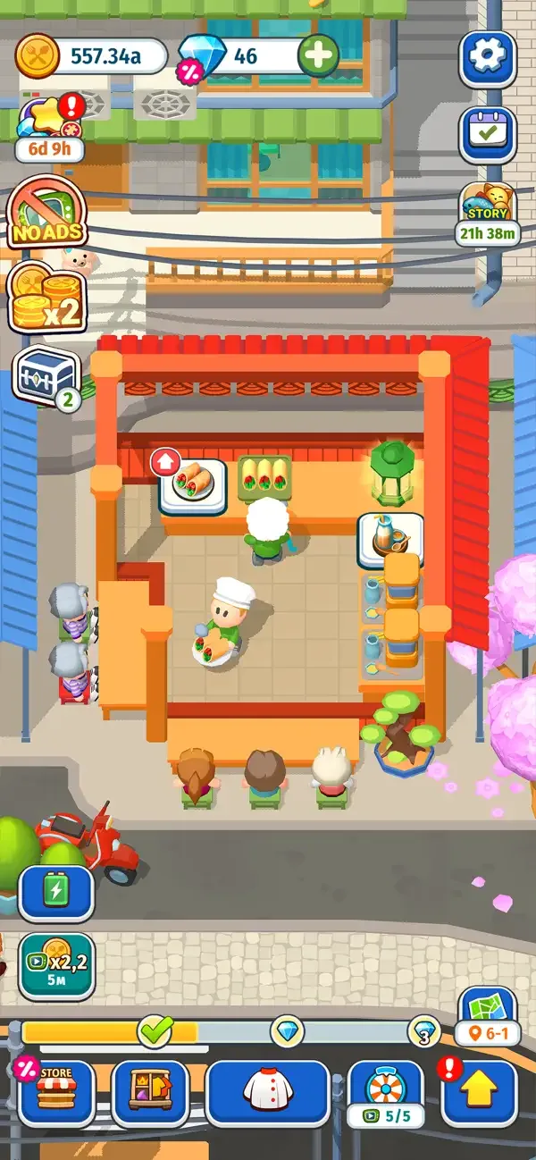 Foodventure Inc・Симулятор кафе screenshot 2
