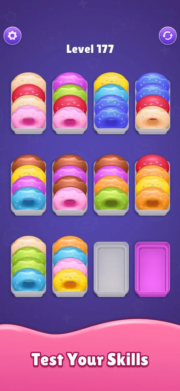 Donut Sort - Puzzle Game screenshot 3
