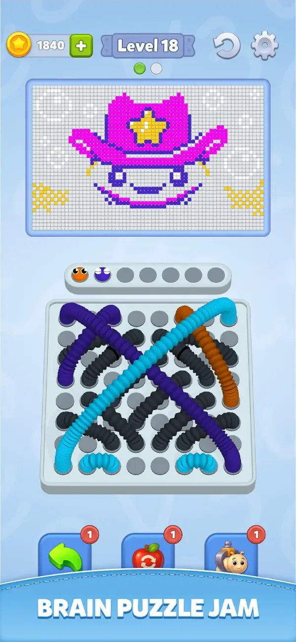 Wiggle Tangle - Thread Puzzle screenshot 1
