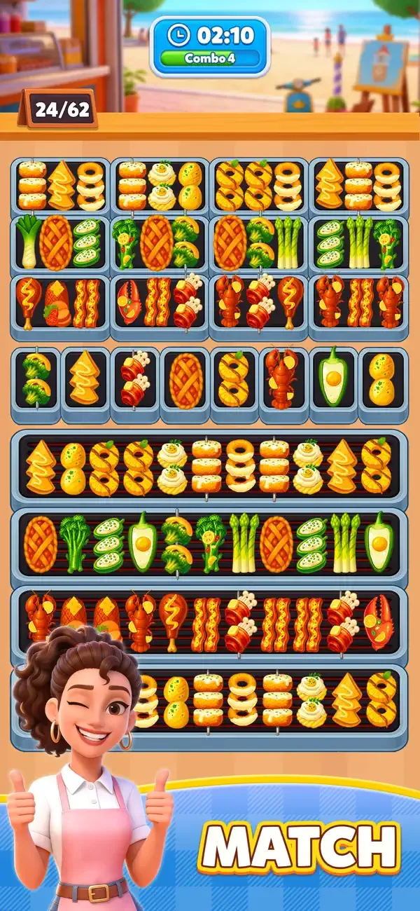 Grill Sorting: Food Challenge screenshot 2