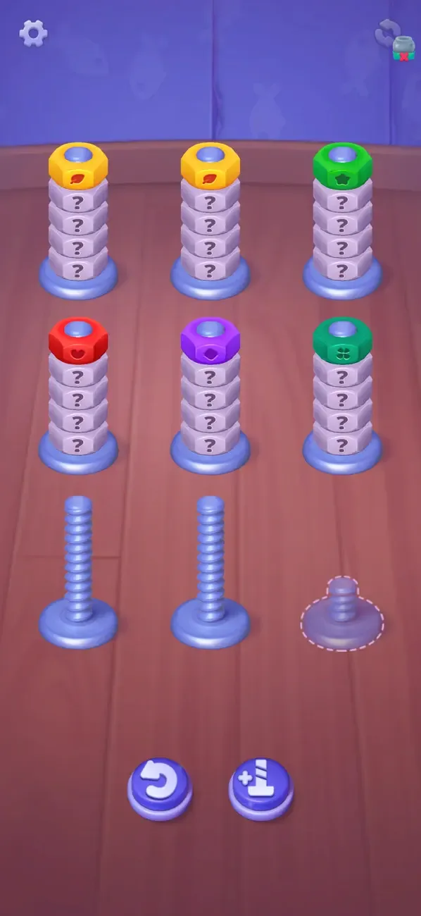 Nuts UP! Bolts Sort Puzzle screenshot 3