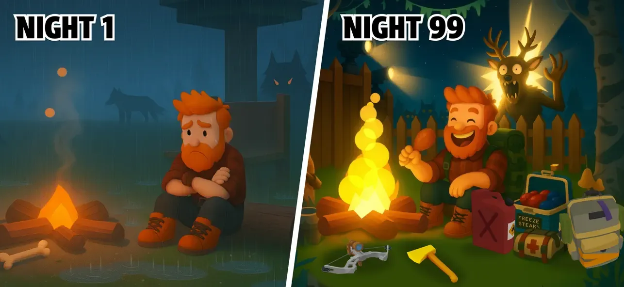 99 ночей в лесу: выживание screenshot 2